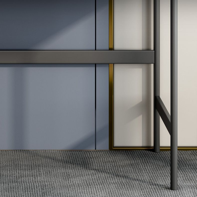 Stone Contemporary Writing Desk Bedroom Office Desk with Black Legs Clearhalo 'furn' 'furn_office_desk' 'Furniture' 'Office Desks' 'Office Furniture' 'office_desk' 1200x1200_a55c9324-1b2d-4230-b659-43442328619a