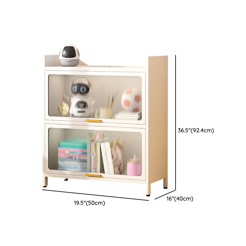 Libreria glam standard di libreria chiusa in metallo con armadi