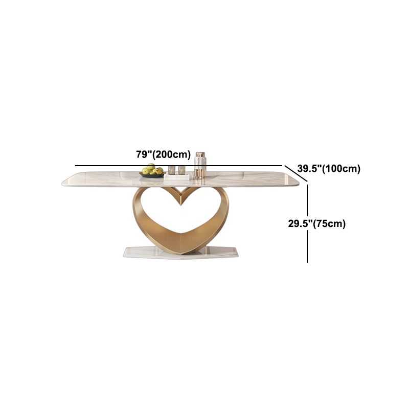Luxury Sintered Stone Top Dining Set Rectangle 1/2/5/7 Pieces Dining Room Table Set
