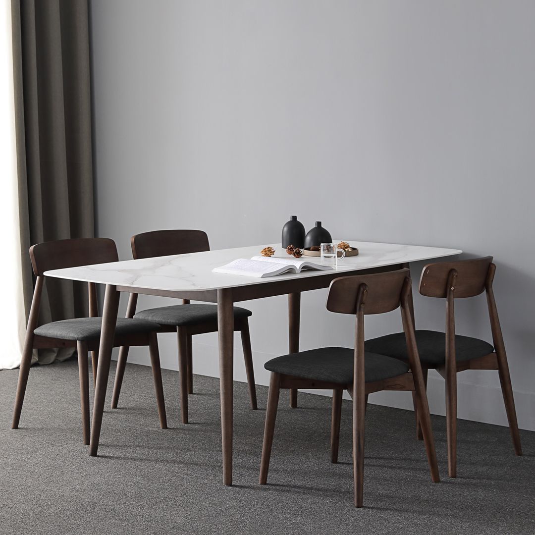 Contemporary Sintered Stone Dining Table Rectangular 4 Legs Table in White Clearhalo ' dining_table' 'Dining Tables & Seating' 'Dining Tables' 'furn' 'furn_dining_table' 'Furniture' 'furniture_dining_table' 'Kitchen & Dining Furniture' 'kitchen&dining_furn' 'kitchen' 'kitchen_dining_table' 1200x1200_a5607537-cfd8-4208-92e8-b6adc1ac80f4
