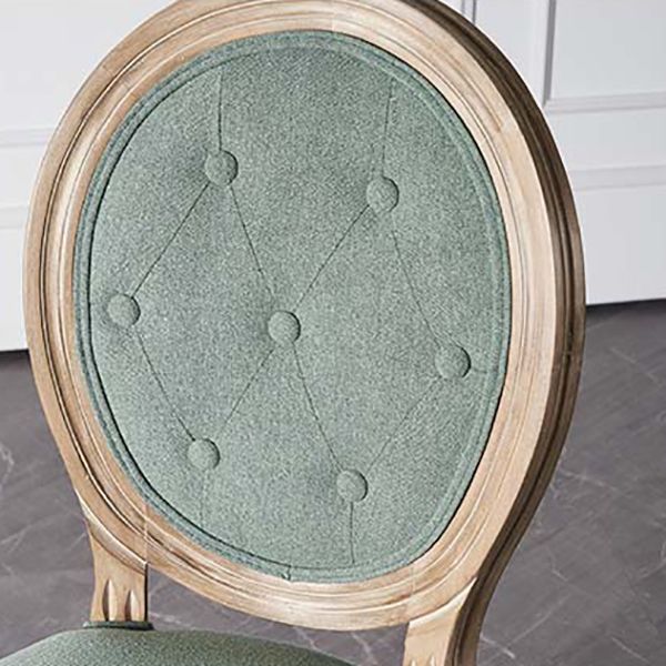 Volledige rug gestoffeerde armloze barkruk met massief houtbasis