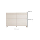 Contemporary Dresser White Storage Chest Dresser with Drawers