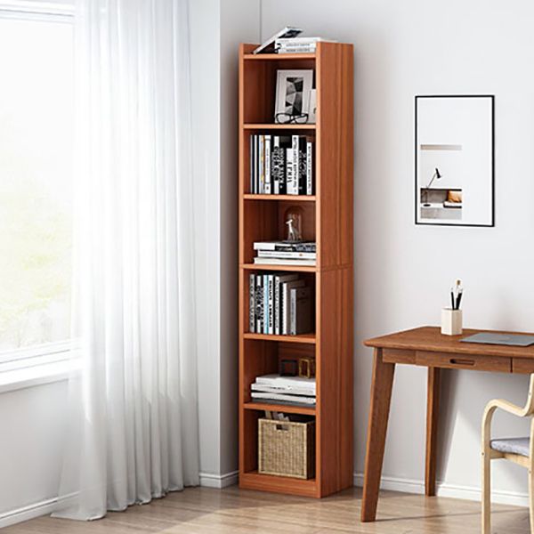 Modern Style Standard Bookcase Engineered Wood Closed Back Bookshelf Clearhalo 'Bookcases' 'furn' 'furn_bookcases' 'Furniture' 'Office Furniture' 1200x1200_a5647d59-b9c6-4fd6-b192-93847813913d
