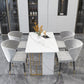 Luxury 1/2/5/7 Pieces Dining Set Sintered Stone Rectangle Dining Table Set with Chairs Clearhalo 'Dining Room Sets' 'Dining Tables & Seating' 'dining_room_set' 'furn' 'furn_dining_room_set' 'Furniture' 'furniture_dining_room_set' 'Kitchen & Dining Furniture' 'kitchen&dining_furn' 'kitchen' 1200x1200_a56511da-68a2-4fd0-8371-1e73bc200872