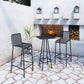 1/3/4 Pieces Industrial Bar Stool and Table Set Metal Bar Table Set