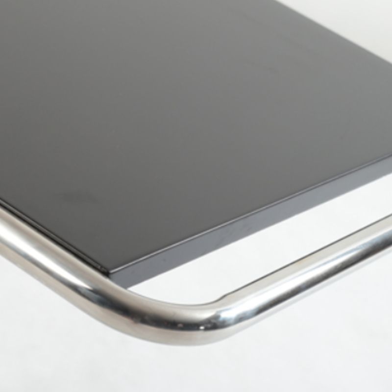 17.7 "W Moderia C Side Glass Rectangular/Madera de madera Topil final