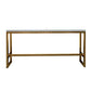 White Glam Style Bar Table in Metal and Wood Bar Indoor Bar Counter Clearhalo 'Bar Furniture' 'Bar Tables' 'bar_tables' 'furn' 'furn_bar_tables' 'Furniture' 'furniture_bar_tables' 'Kitchen & Dining Furniture' 1200x1200_a56b8322-05a2-420f-9d14-8ec0d487e295