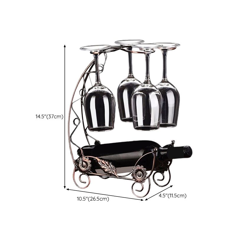 Contemporary Countertop Wine Holder Rack Metal Wine Rack Kit Clearhalo 'furn' 'furn_wine_racks' 'Furniture' 'Kitchen & Dining Furniture' 'Wine Racks' 'wine_racks' 1200x1200_a56cc9ef-64c6-456b-bfd5-13c2507c85fb