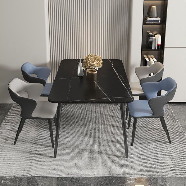 Modern Home Open Back Arm Chair Upholstered Matte Finish Dining Chair Clearhalo ' kitchen&dining_furn' 'Dining Chairs' 'Dining Tables & Seating' 'dining_chair' 'Furniture' 'furniture_dining_chair' 'Kitchen & Dining Furniture' 'kitchen' 1200x1200_a56ce8d0-56a8-42cf-a939-2def1d19d8ec