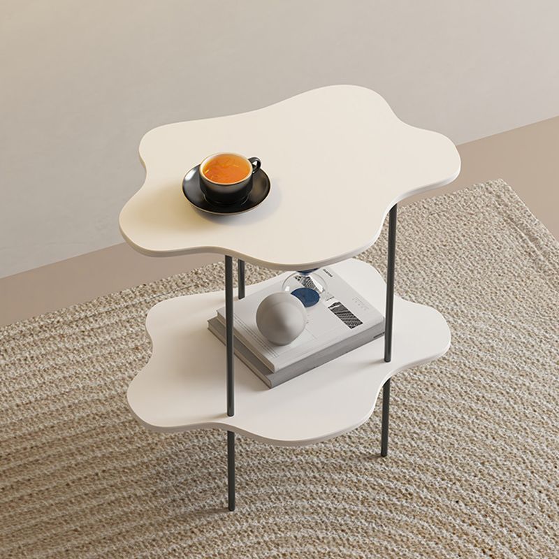 19"H Contemporary Corner Table Double Tier Accent Side Table Clearhalo 'Coffee & Accent Tables' 'End & Side Tables' 'end_side_tables' 'furn' 'furn_end_side_tables' 'Furniture' 'Living Room Furniture' 1200x1200_a56d7605-da59-46a3-a667-f99b3b2d1d54