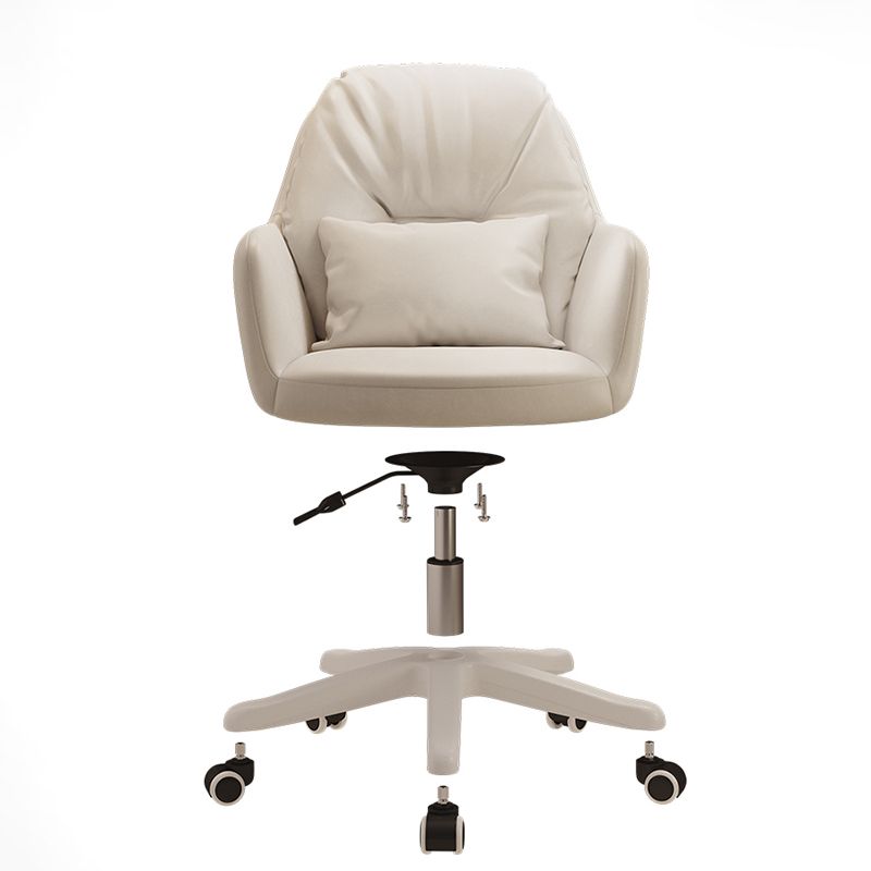 Faux Leather Desk Chair Contemporary Pillow Included Office Chair with Wheels Clearhalo 'furn' 'furn_office_chair' 'Furniture' 'furniture_office_chair' 'Office Chairs' 'Office Furniture' 'office_chair' 1200x1200_a56db50d-cf8a-41ce-8273-5162d1c07a8f