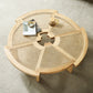 Scandinavian 1 Single Coffee Table Round Wood Cocktail Table