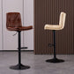 Contemporary Liftable Bar-stool PU Leather Bar Stool with Metal Legs Clearhalo 'Bar Furniture' 'Bar Stools' 'bar_stools' 'furn' 'furn_bar_stools' 'Furniture' 'furniture_bar_stools' 'Kitchen & Dining Furniture' 1200x1200_a56f0fbf-4d2b-4e16-bd25-0bc6dc8a71a7