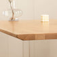 Mesa de comedor rectangular con pedestal doble, mesa de madera moderna para cocina