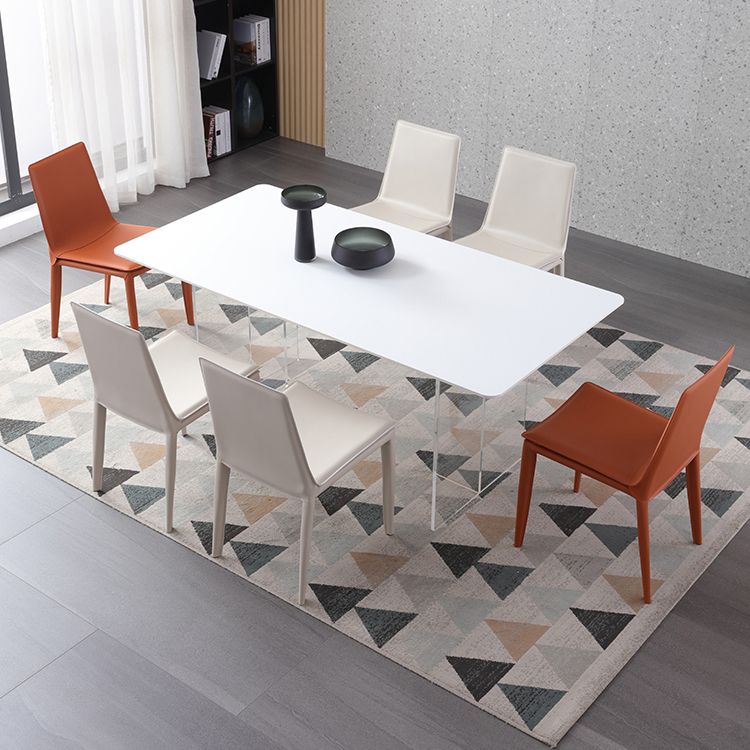 Contemporary Indoor Side Chair Solid Back Metal Upholstered Dining Room Chair Clearhalo ' kitchen&dining_furn' 'Dining Chairs' 'Dining Tables & Seating' 'dining_chair' 'furn' 'furn_dining_chair' 'Furniture' 'furniture_dining_chair' 'Kitchen & Dining Furniture' 'kitchen' 1200x1200_a5710e2a-2f16-4fac-be5a-7827354545a7