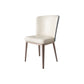 Faux Leather Dining Chairs Modern Parsons Armless Chair for Dining Room