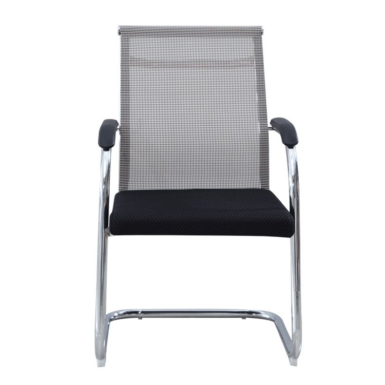 Chaise de bureau à cadre argenté sans fauteuil AirGrid pénible avec respirabilité
