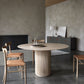 Round Shape Modern Dining Table Wood Color Fixed Table with Solid Wood Clearhalo 'Dining Tables & Seating' 'Dining Tables' 'dining_table' 'furn' 'furn_dining_table' 'Furniture' 'furniture_dining_table' 'Kitchen & Dining Furniture' 'kitchen' 'kitchen_dining_table' 1200x1200_a573f509-2c9c-420a-bc91-b81838d63285