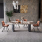 Sintered Stone Dining Table Set 1/4/5/7 Pieces Rectangle Contemporary Dining Set Clearhalo 'Dining Room Sets' 'Dining Tables & Seating' 'dining_room_set' 'furn' 'furn_dining_room_set' 'Furniture' 'Kitchen & Dining Furniture' 1200x1200_a5764875-1e1c-4d80-9a8d-f8e3cc54e1d8