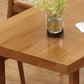 Moderne eetgelegenheid 1/5/7 PCS Massief houten eettafel en stoelen in bruin