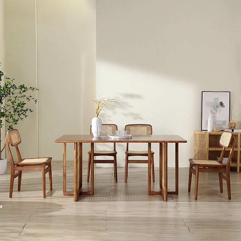 Rectangle Double Pedestal Dining Table Modern Style Furniture for Indoor Clearhalo ' dining_table' 'Dining Tables & Seating' 'Dining Tables' 'furn' 'furn_dining_table' 'Furniture' 'furniture_dining_table' 'Kitchen & Dining Furniture' 'kitchen&dining_furn' 'kitchen' 'kitchen_dining_table' 1200x1200_a57a60ff-08a5-460d-8c6d-5d5807ff3b8e