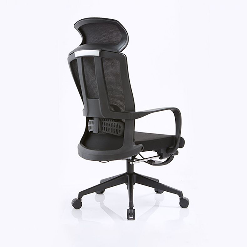 Fauteuil contemporain à bras fixes, repose-pieds, chaise de bureau, oreiller inclus