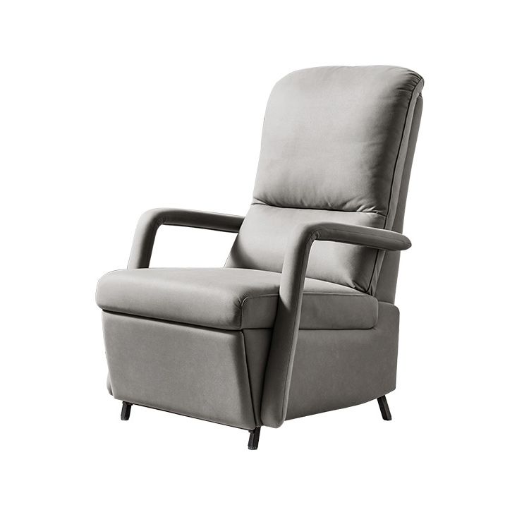 Faux Leather Recliner Chair Manial-Push Back Recliners with Footrest