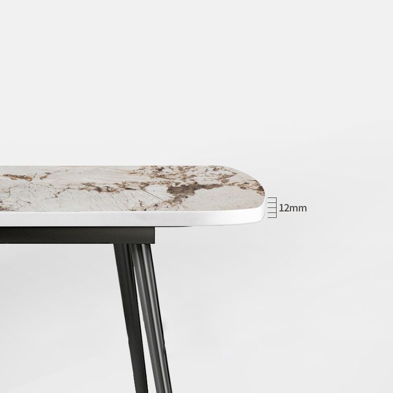 Modern Sintered Stone Dining Rectangle Table Set 1/4/5/7 Pieces Dining Set Clearhalo 'Dining Room Sets' 'Dining Tables & Seating' 'dining_room_set' 'furn' 'furn_dining_room_set' 'Furniture' 'Kitchen & Dining Furniture' 1200x1200_a57bafef-0c80-4fcc-b081-8ce97f6f92f1