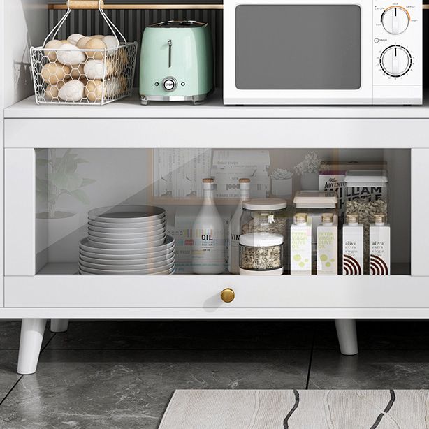 Contemporary Sideboard Cabinet with 3-Drawers One Door Engineered Wood Kitchen Cabinets Clearhalo 'buffet_sideboard' 'Buffets & Sideboards' 'furn' 'furn_buffet_sideboard' 'Furniture' 'Kitchen & Dining Furniture' 1200x1200_a57c4bea-7372-4e60-a2fa-4b12e5a3e58f