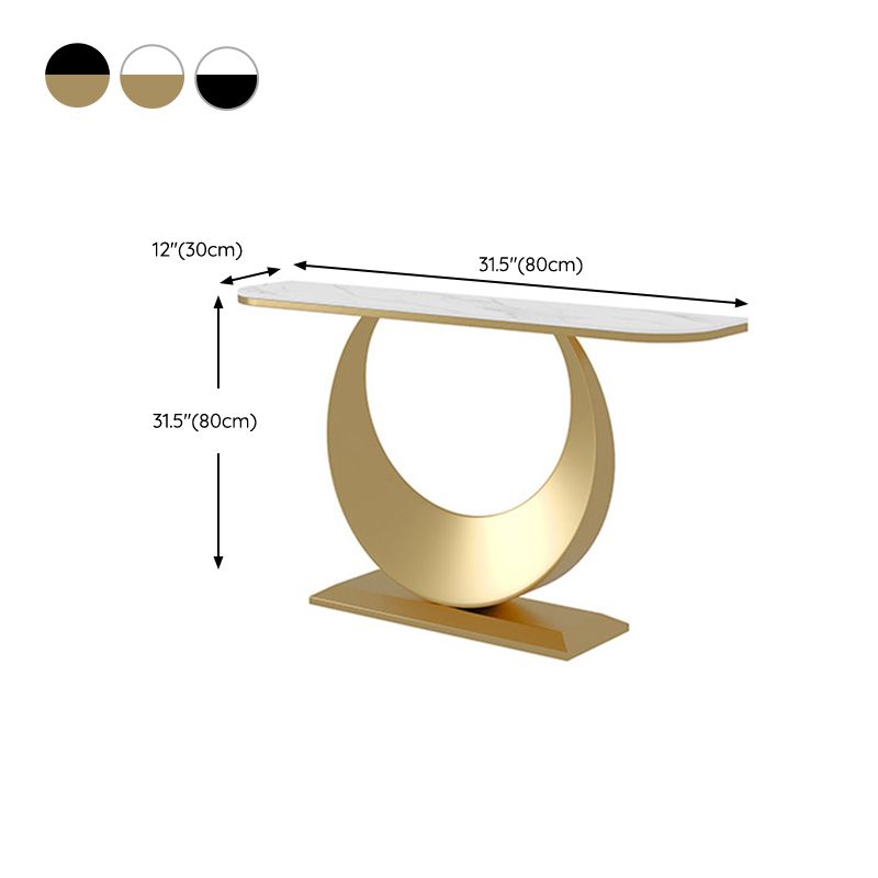 Contemporary Console Accent Table Antique Finish 11.81" W Sofa Console Table
