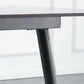 Rectangle Industrial Stone Table Standard Height Kitchen Table with 4 Legs