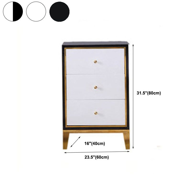 Slaapkamer glamour houten opbergkist verticale borst met laden