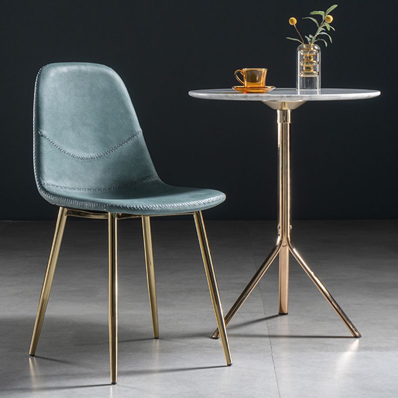 Glam Style Metal Dining Chair Dining Side Armless Chairs for Kitchen Clearhalo ' kitchen&dining_furn' 'Dining Chairs' 'Dining Tables & Seating' 'dining_chair' 'furn' 'furn_dining_chair' 'Furniture' 'furniture_dining_chair' 'Kitchen & Dining Furniture' 'kitchen' 1200x1200_a57e3651-99aa-458f-aa1d-3b4e2db9d4cf