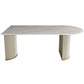 Traditional Luxury Dining Table White Sintered Stone Double Pedestal Dining Table Clearhalo ' dining_table' 'Dining Tables & Seating' 'Dining Tables' 'furn' 'furn_dining_table' 'Furniture' 'furniture_dining_table' 'Kitchen & Dining Furniture' 'kitchen&dining_furn' 'kitchen' 'kitchen_dining_table' 1200x1200_a57fdfd7-619d-40b4-9d1f-24cb299fd0d6