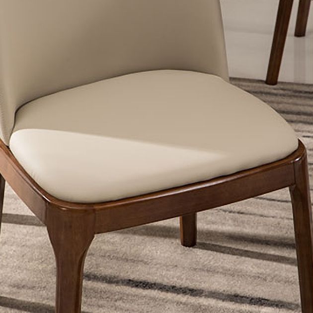 Scandinavian Style Wood Dining Chairs Dining Room Solid Back Armless Chair Clearhalo ' kitchen&dining_furn' 'Dining Chairs' 'Dining Tables & Seating' 'dining_chair' 'furn' 'furn_dining_chair' 'Furniture' 'furniture_dining_chair' 'Kitchen & Dining Furniture' 'kitchen' 1200x1200_a5807ab0-a942-4356-b89e-b730cc7f06b7