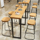 Modern 1/2/4/7 Pcs Bar Table Set Wood Rectangular Bar Set in Natural Clearhalo 'Bar Furniture' 'furn' 'furn_home_bar_bar_sets' 'Furniture' 'Home Bars & Bar Sets' 'home_bar_bar_sets' 'Kitchen & Dining Furniture' 1200x1200_a581cdac-8eee-4029-bc47-b4462e55062a