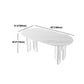 Designer Style Acrylic Dining Room Set 1/2/5 Pieces Rectangular Dining Set