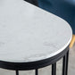 Glam Table and Stool Set Oval 1/2/3 Pieces Bar Pub Table Set Clearhalo 'Bar Furniture' 'furn' 'furn_home_bar_bar_sets' 'Furniture' 'Home Bars & Bar Sets' 'home_bar_bar_sets' 'Kitchen & Dining Furniture' 1200x1200_a5860b97-38d6-4270-9837-1f61fb8e472a