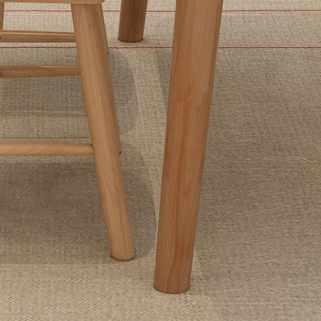 Modern Rubber Wood Dining Table 4 Legs Table for Dining Room