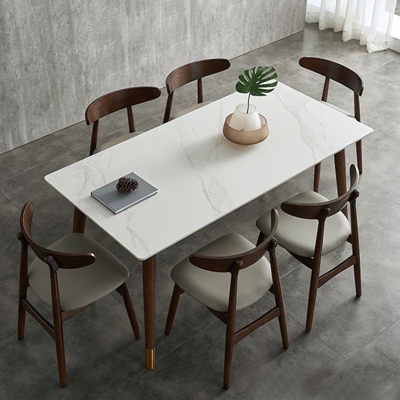 Traditional Luxury Rectangle Dining Table White Sintered Stone Table with 4 Legs Clearhalo ' dining_table' 'Dining Tables & Seating' 'Dining Tables' 'furn' 'furn_dining_table' 'Furniture' 'furniture_dining_table' 'Kitchen & Dining Furniture' 'kitchen&dining_furn' 'kitchen' 'kitchen_dining_table' 1200x1200_a586e37c-4d18-4b75-b421-14ac37a97b30