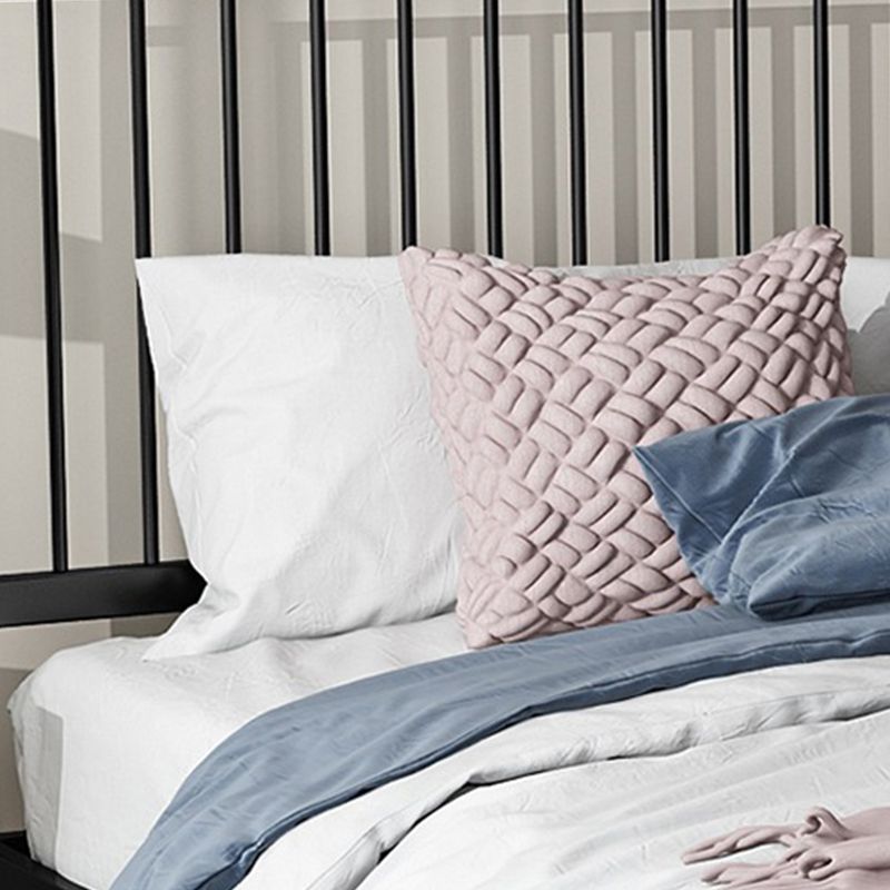 Letto a legna in metallo da 78 pollici rettangolare con testiera, moderno giorno di giorno