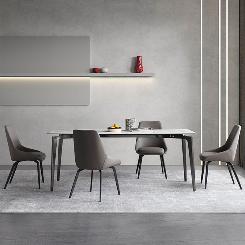 Contemporary Dining Chair Dining Arm Side Chairs for Kitchen with Metal Legs Clearhalo 'Dining Chairs' 'Dining Tables & Seating' 'dining_chair' 'furn' 'furn_dining_chair' 'Furniture' 'Kitchen & Dining Furniture' 1200x1200_a58a29da-2982-4c0c-965a-b90ec18a3587