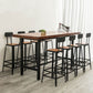 Solid Wood Bar Pub Table Set Industrial 1/9 Pieces Table and Stool Set Clearhalo 'Bar Furniture' 'furn' 'furn_home_bar_bar_sets' 'Furniture' 'Home Bars & Bar Sets' 'home_bar_bar_sets' 'Kitchen & Dining Furniture' 1200x1200_a58bac51-3fad-4488-a86c-84ec30bd1e85
