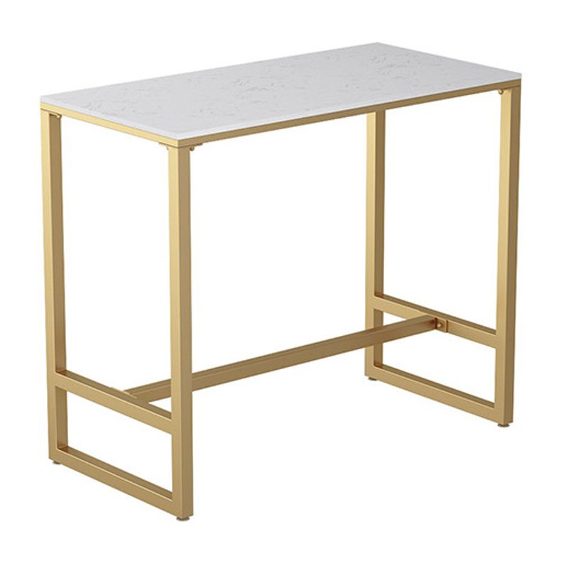 Stone Bar Dining Table Contemporary Bar Table with Trestle Base Clearhalo 'Bar Furniture' 'Bar Tables' 'bar_tables' 'furn' 'furn_bar_tables' 'Furniture' 'furniture_bar_tables' 'Kitchen & Dining Furniture' 1200x1200_a58c64e2-149e-4921-af11-e0242e618933
