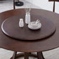 Rotatable Wooden Round Table in Brown Rubber Wood Dining Table with Pedestal Clearhalo ' dining_table' 'Dining Tables & Seating' 'Dining Tables' 'furn' 'furn_dining_table' 'Furniture' 'furniture_dining_table' 'Kitchen & Dining Furniture' 'kitchen&dining_furn' 'kitchen' 'kitchen_dining_table' 1200x1200_a58ca15a-122e-4695-ba4f-ee71329c0a2a