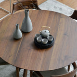 Round Pedestal Casual Dining Table Wood Color Fixed Table with Solid Wood Clearhalo ' dining_table' 'Dining Tables & Seating' 'Dining Tables' 'furn' 'furn_dining_table' 'Furniture' 'furniture_dining_table' 'Kitchen & Dining Furniture' 'kitchen&dining_furn' 'kitchen' 'kitchen_dining_table' 1200x1200_a58e6064-984a-4890-a651-9423371630a3