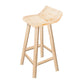 Modern Solid Wood Bar Chair Armless Bar Stool with Wooden Footrest Clearhalo 'Bar Furniture' 'Bar Stools' 'bar_stools' 'furn' 'furn_bar_stools' 'Furniture' 'Kitchen & Dining Furniture' 1200x1200_a58f7fb7-1b7e-4a35-be64-8d02fd2e48da