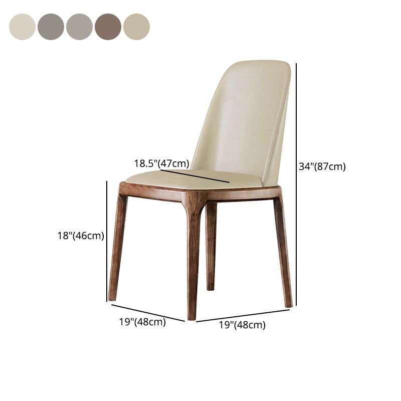 Contemporary Modern Wood Side Chairs Indoor-Outdoor Parsons Chair Clearhalo ' kitchen&dining_furn' 'Dining Chairs' 'Dining Tables & Seating' 'dining_chair' 'Furniture' 'furniture_dining_chair' 'Kitchen & Dining Furniture' 'kitchen' 1200x1200_a58febe9-5e34-4ca9-b0c8-56caf5ec975a