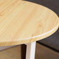 Contemporary Cross Legs End Table Round Double Tier End Table