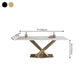 Metal Traditional Luxury Rectangle Table White Sintered Stone Indoor Table for Kitchen Clearhalo ' dining_table' 'Dining Tables & Seating' 'Dining Tables' 'furn' 'furn_dining_table' 'Furniture' 'furniture_dining_table' 'Kitchen & Dining Furniture' 'kitchen&dining_furn' 'kitchen' 'kitchen_dining_table' 1200x1200_a590ff02-82a9-454f-aef1-b67a6b981a3e